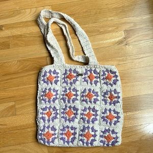 Roxy crochet tote bag